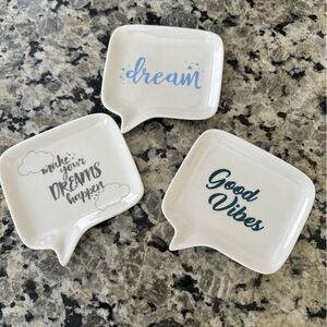 Anthropologie Trinket Tray Set of 3